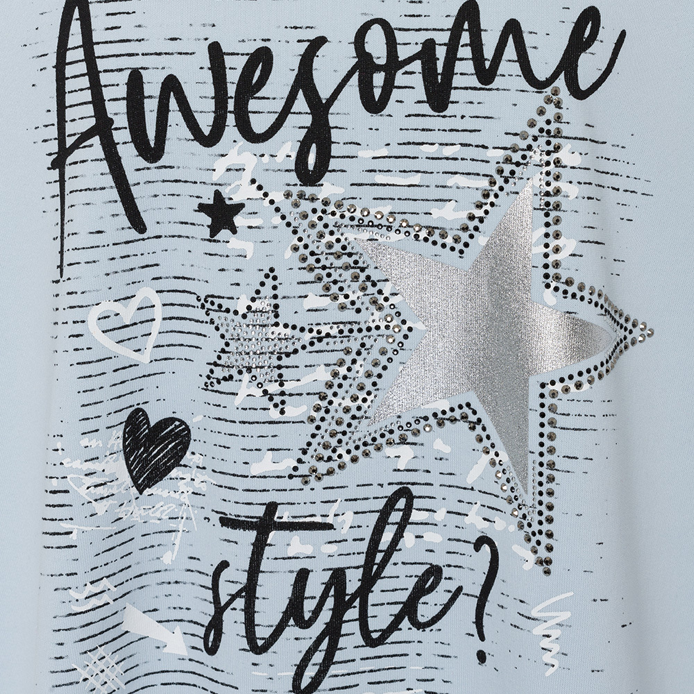 Sweatshirt 'Awesome', eiskristall 