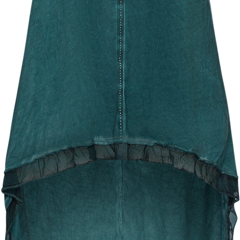 Langarmshirt 'Vokuhila', forest green 