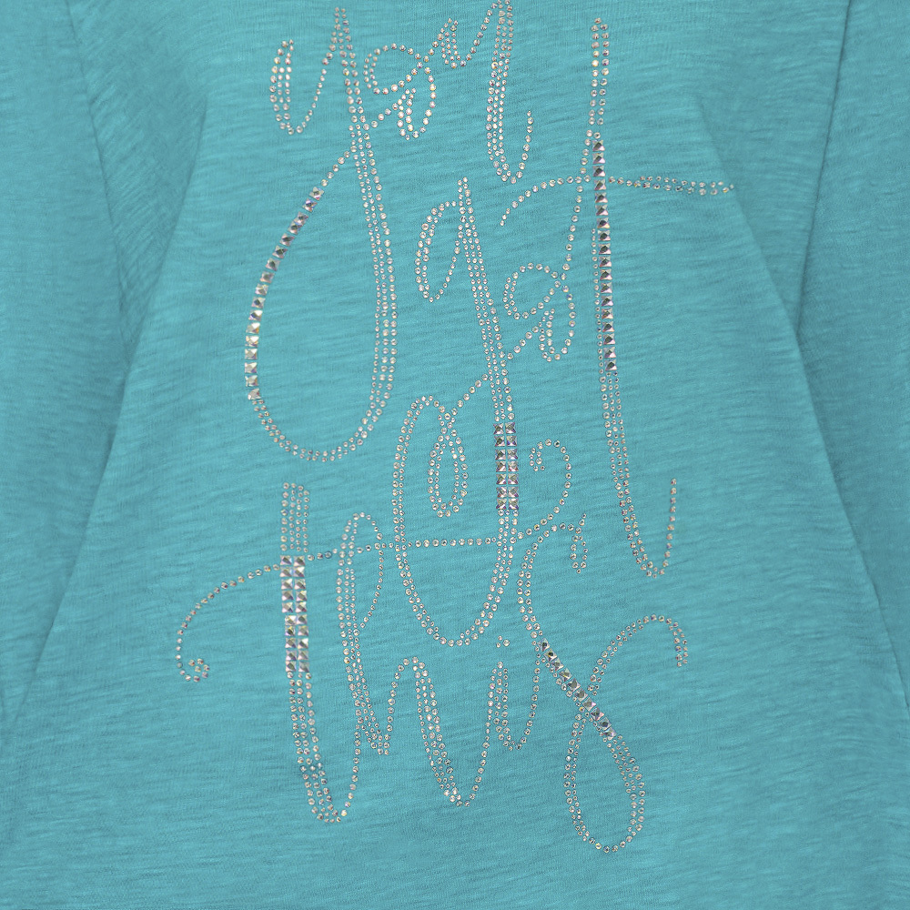 Langarmshirt 'You got this', caribbean 