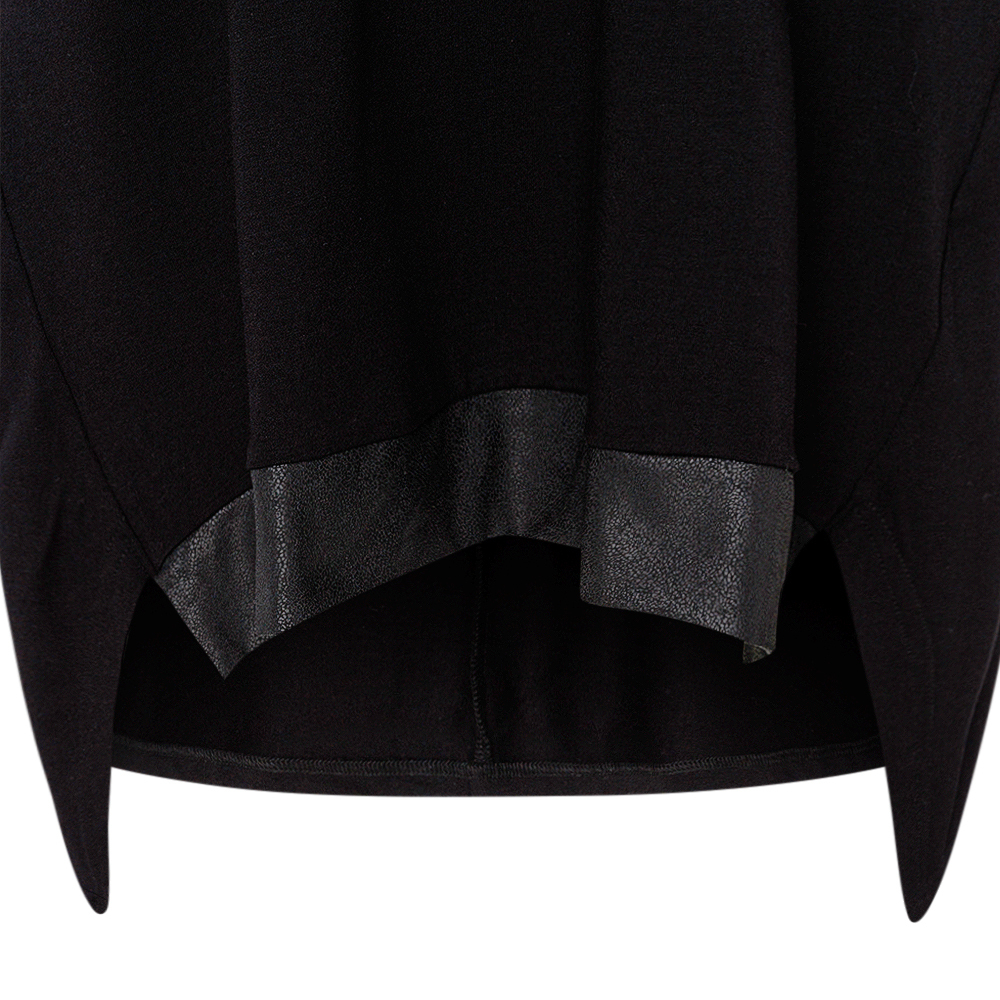 stylisches Langarmshirt, schwarz 