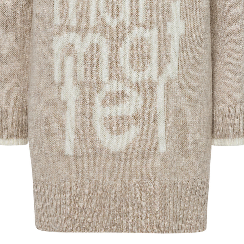 Strickpullover 'Do things', sand-offwhite 