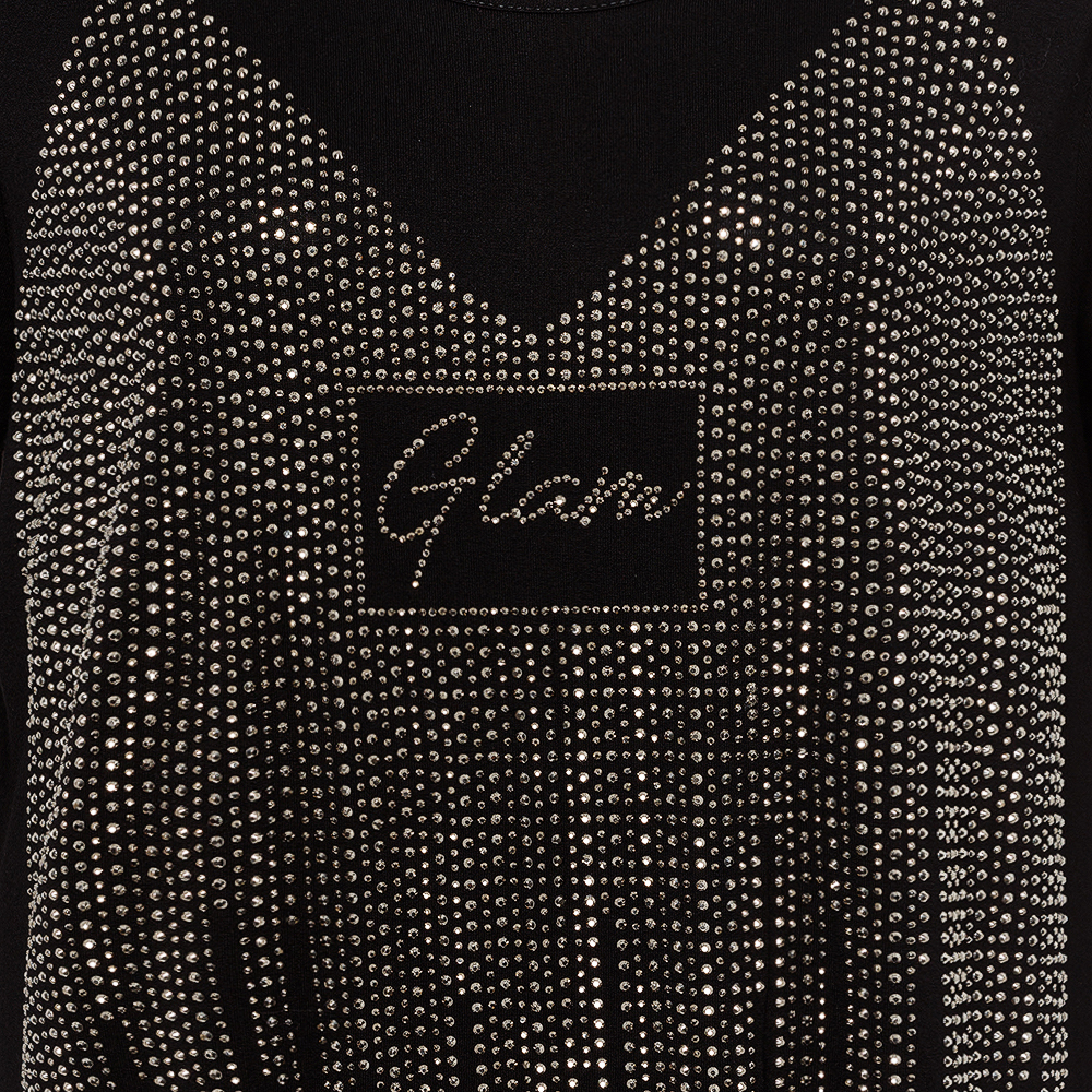 Langarmshirt 'Glam', schwarz 