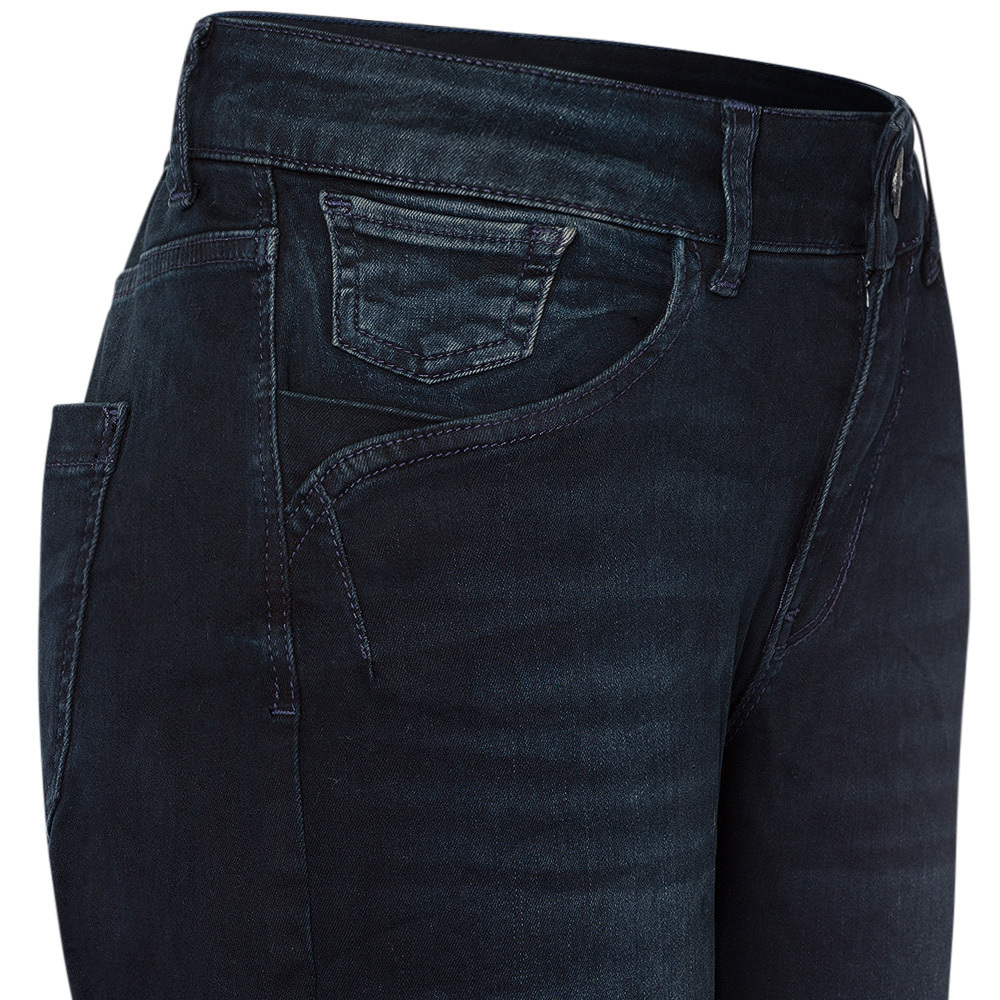 Jeans 'Straight' kurz, blue black denim 