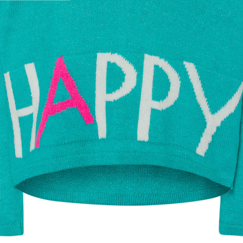 Strickpullover 'Happy', caribbean 