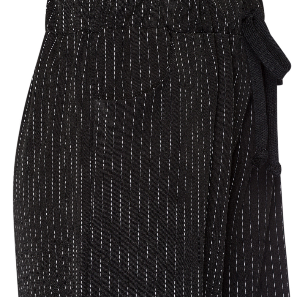 Wide Leg Hose kurz, schwarz 