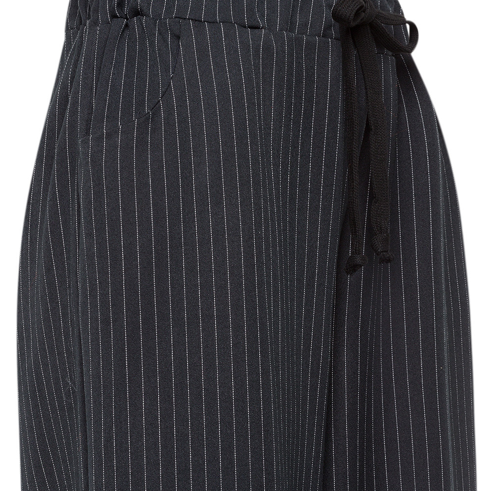 Wide Leg Hose lang, navy 