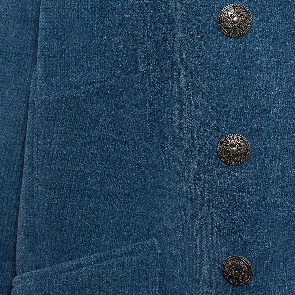 Blazer in Cord-Optik Military-Style, denim 