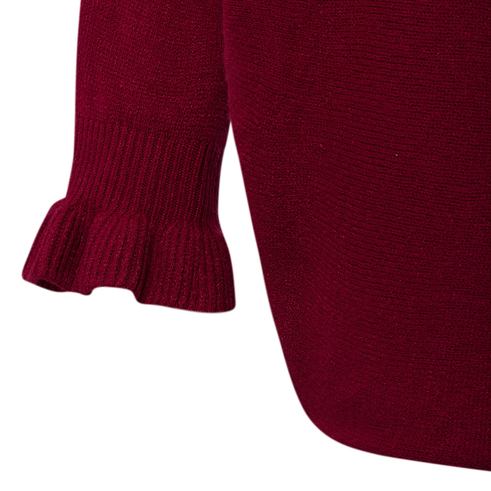 Strickpullover, burgund 