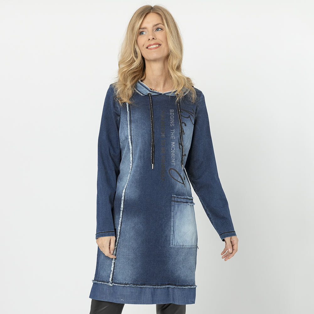 Kleid 'Beauty', dark blue denim 