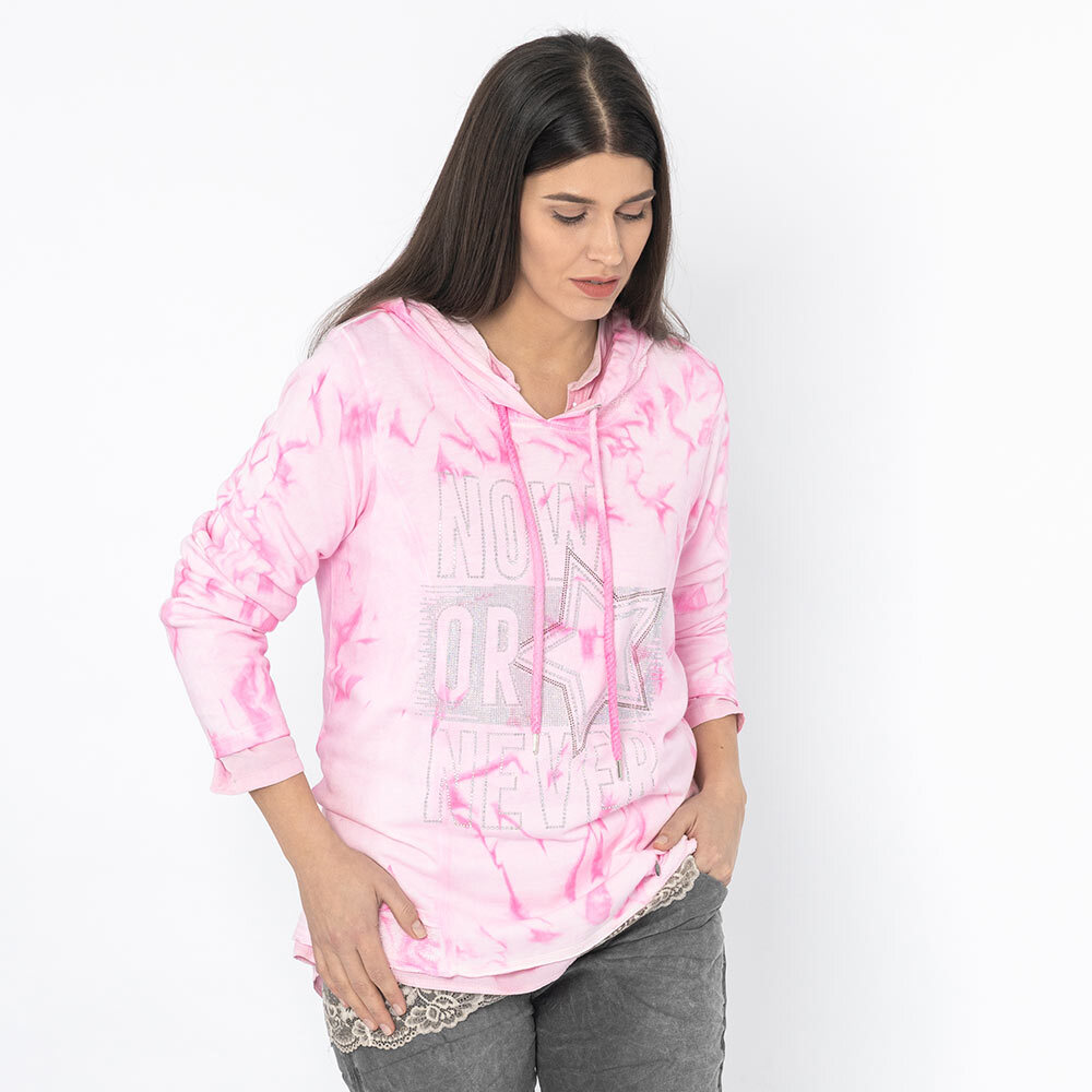 Sweatshirt 'Now or never', bubblegum 