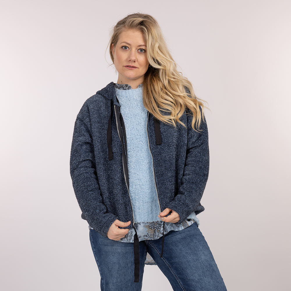 kuschelige Sweatjacke, denim 