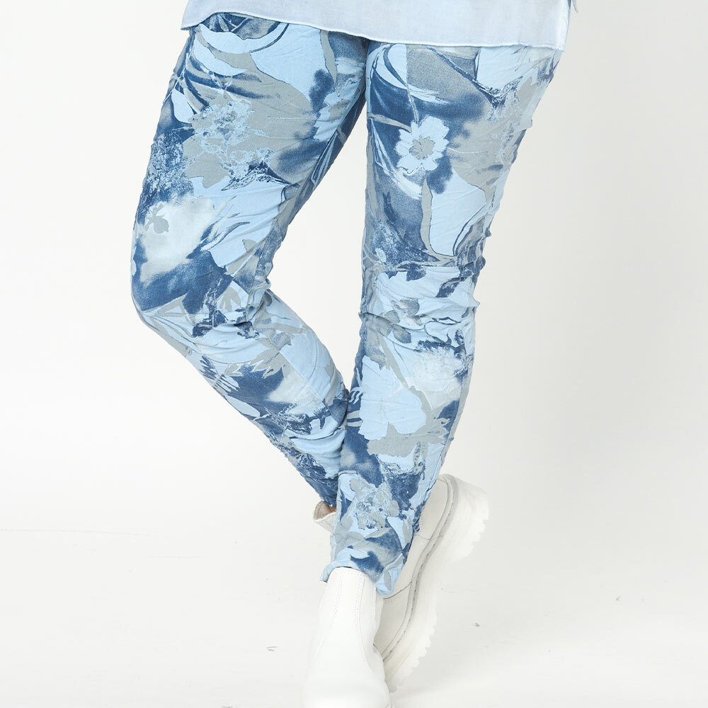 Joggpants im Alloverprint, eiskristall 