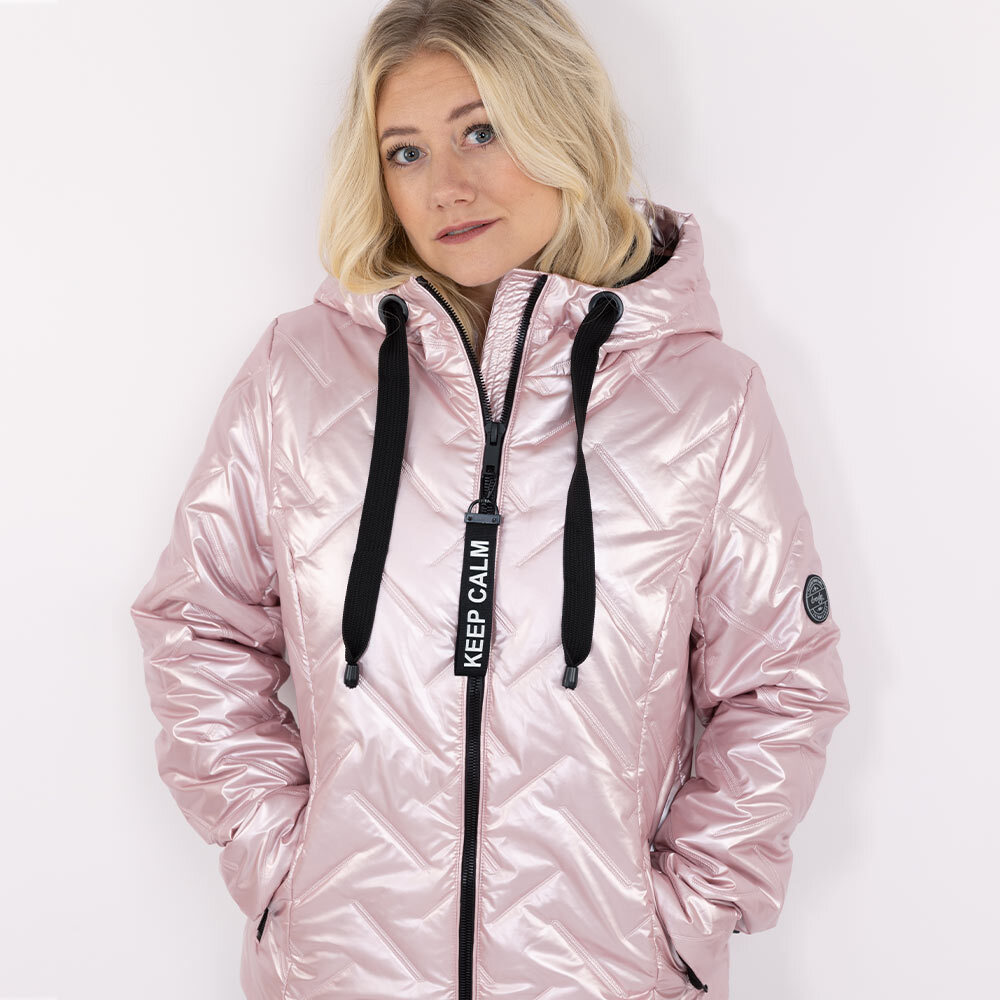 Steppjacke mit Kapuze, pearl 6