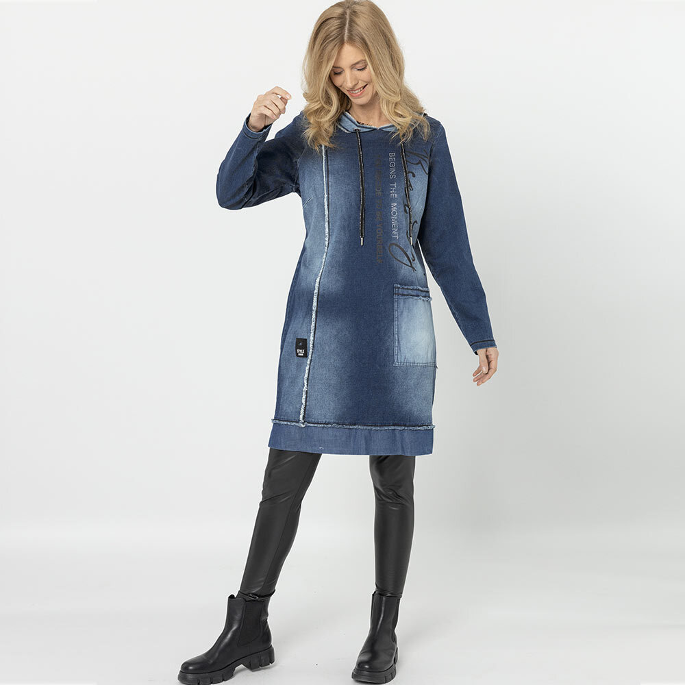 Kleid 'Beauty', dark blue denim 