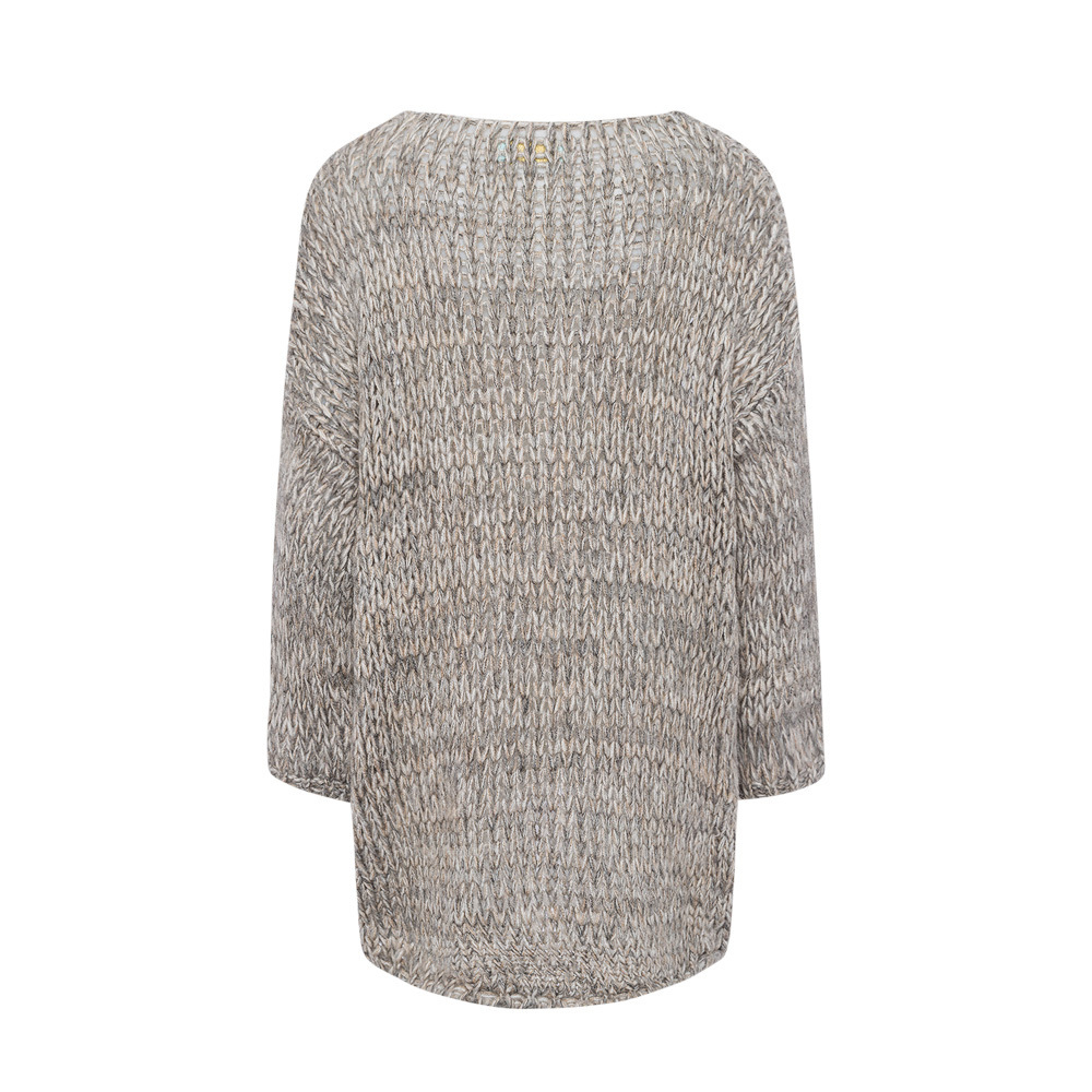 kuscheliger Strickpullover, taupe 1