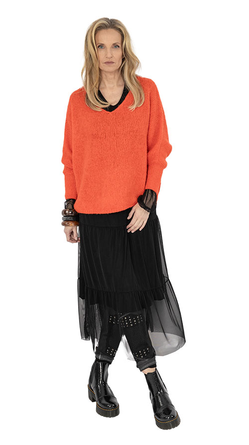 Kleid mit Pullover