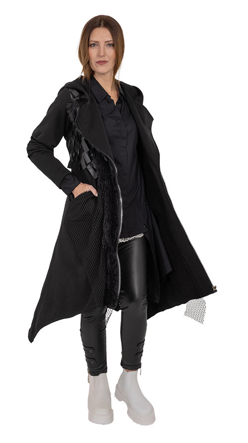 Outfit Jacke mit Fell-Optik