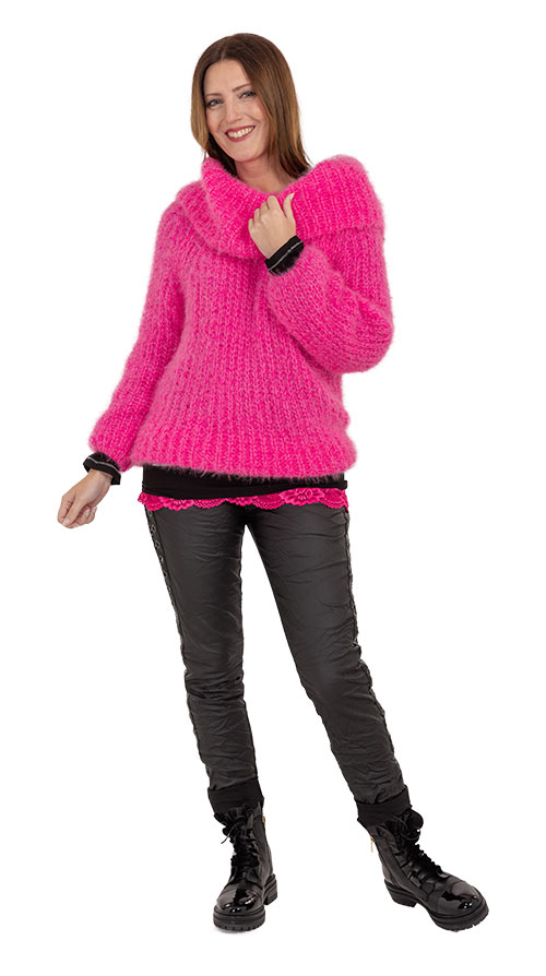 Outfit Kuschelpullover, pink